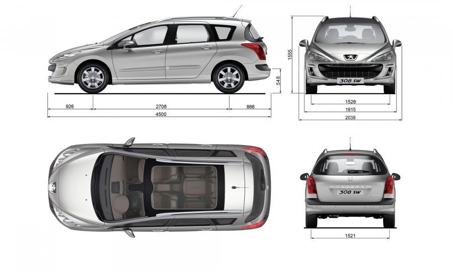  Peugeot 308 SW 2009 года  (фото 110 из 140)